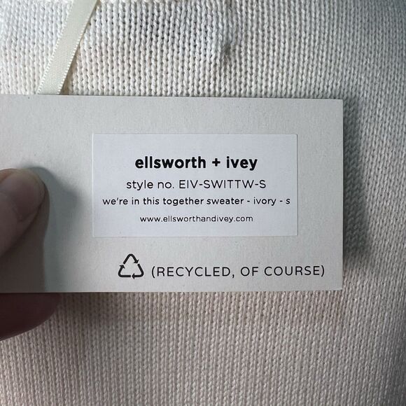 Ellsworth + Ivey NWT Women's Crew Neck Sweater We're in this Together Size Small - Picture 5 of 7